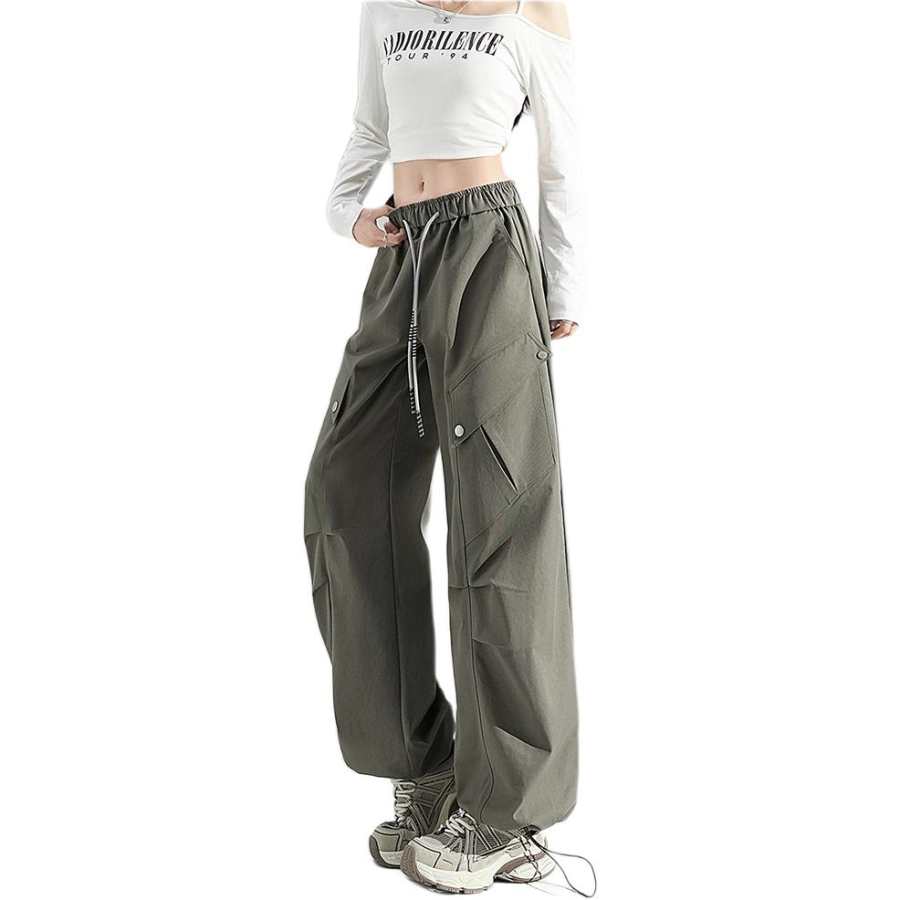 Tonlion Casual Pants Women's Moderate Cargo Pants