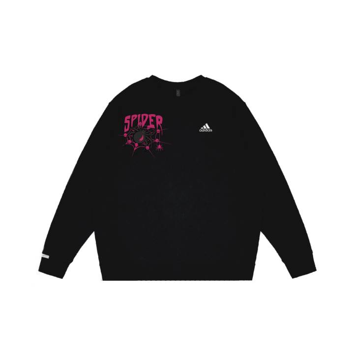 Adidas Adidas Sweatshirts Unisex Black Crew Neck Moderate Regular