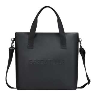 Fear Of God Essentials PU Leather One Shoulder Handbag Unisex Black