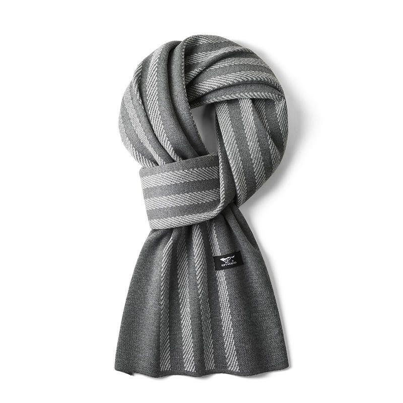 SEPTWOLVES SEPTWOLVES Polyester Fall Winter Ambient Men's Outdoor Thermal Knit Scarf Men's