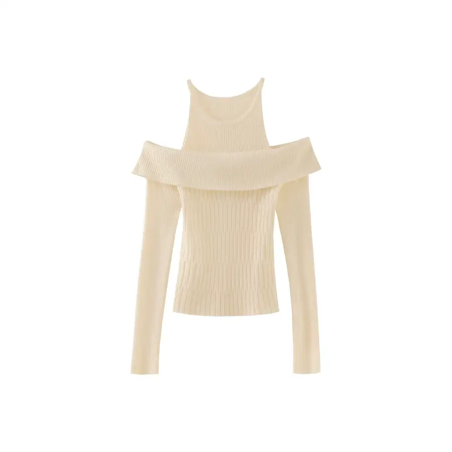 VENICEW Knitwear Women's Crew Neck Moderate Chanel Inspired