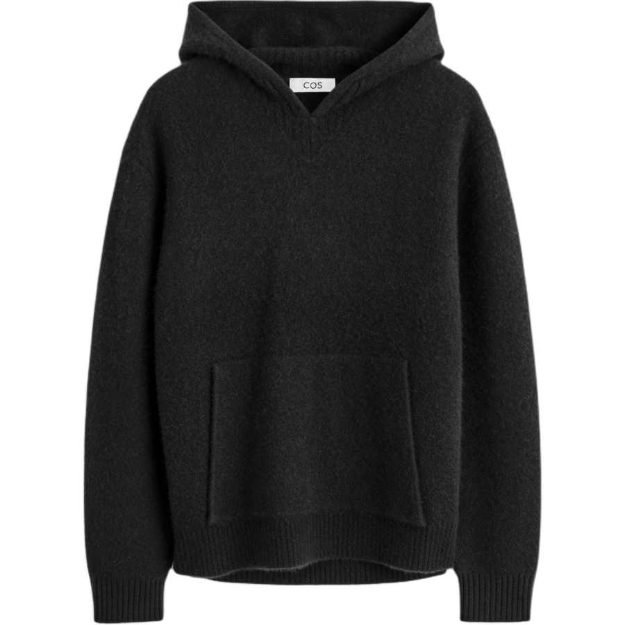 COS COS Sweatshirts Men's Black Hooded Moderate