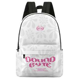 Soundbyte Polyester Material Backpack Unisex White