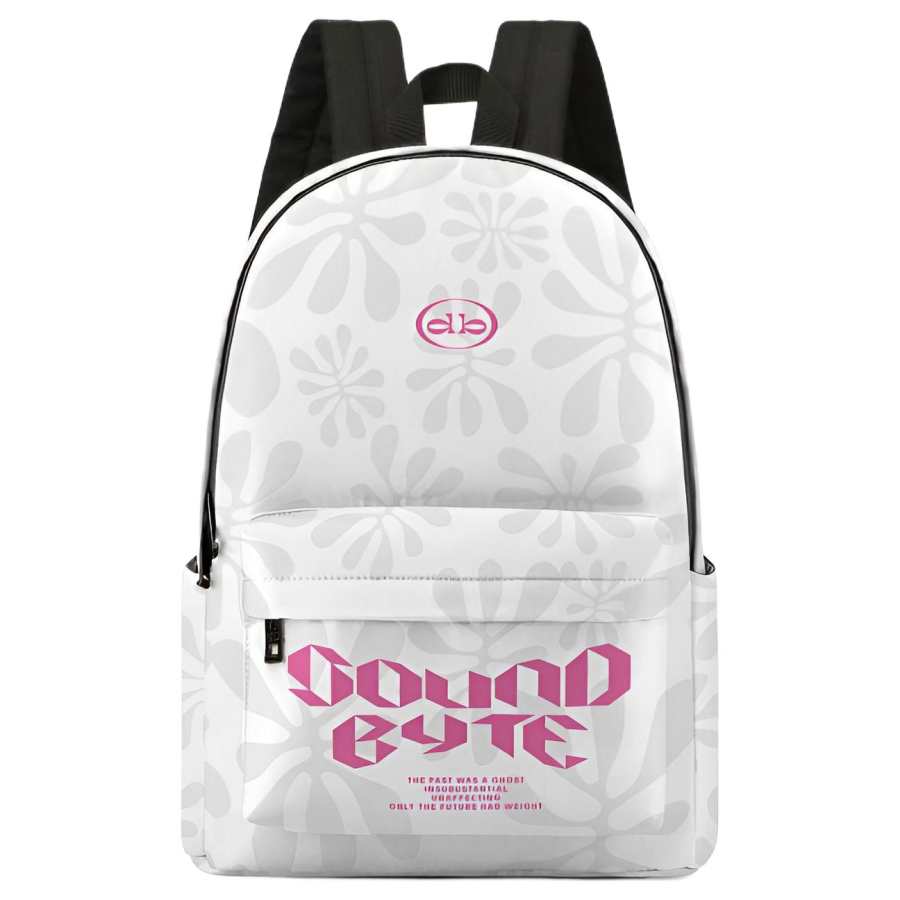 Soundbyte Soundbyte Polyester Material Backpack Unisex White