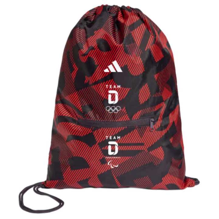Adidas Adidas TEAM Polyester Backpack Regular Unisex Aurora Black & Awake Red