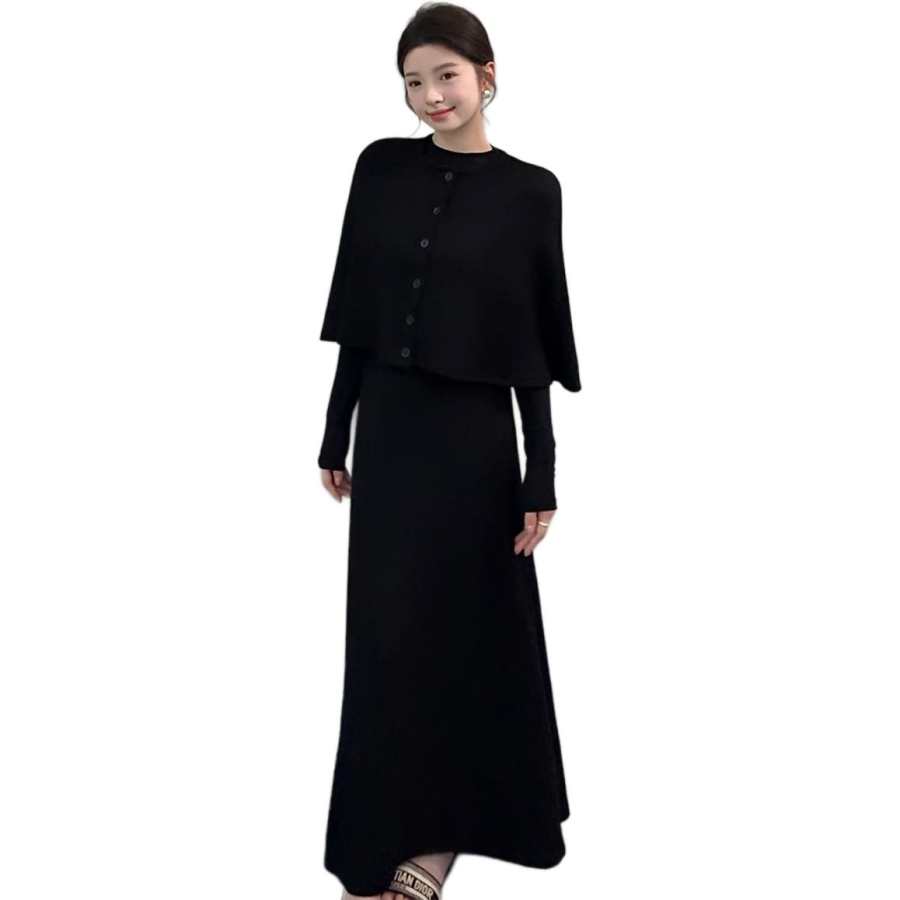 VENICEW Two Piece Skirt Sets Women's Moderate Long