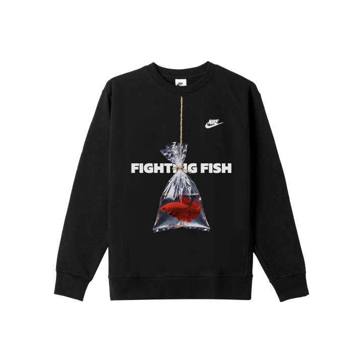 Nike Nike Sweatshirts Men's Black Crew Neck Moderate