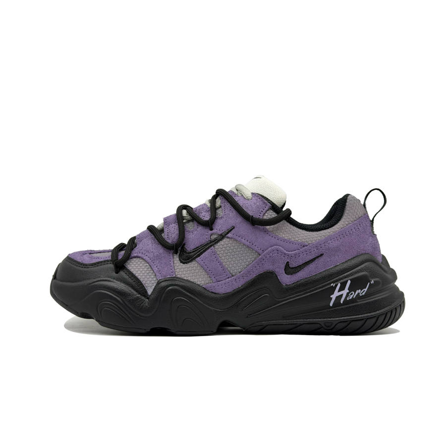 Nike Nike Tech Hera Shirlo Cushioning Abrasion Resistant Height Increasing Low top Casual Shoes Women's Purple Gray