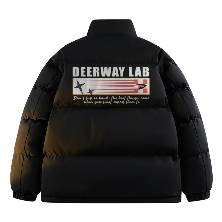 DEERWAY DEERWAY Puffer Jackets Unisex Stand Collar Thickened Padded Puffer Jacket