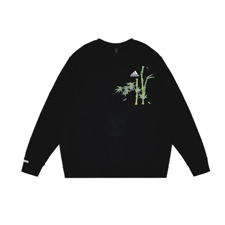 Adidas Adidas Sweatshirts Unisex Black Crew Neck Thickened Regular