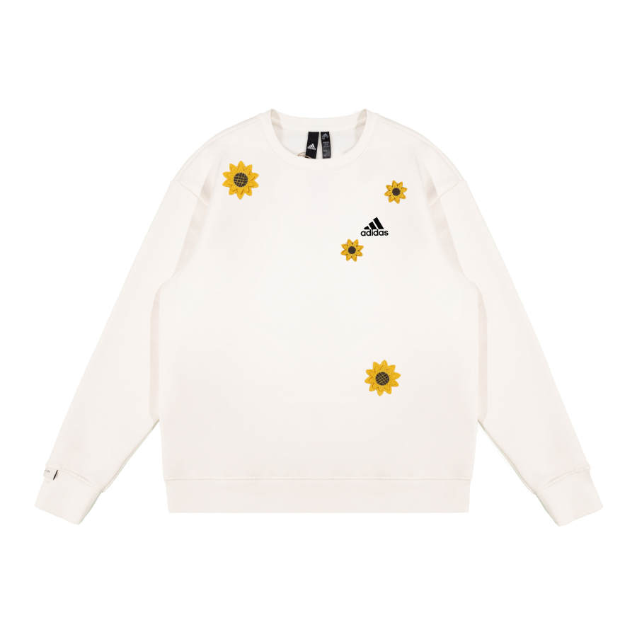 Adidas Adidas LABEL Sweatshirts Unisex White Crew Neck Moderate Regular
