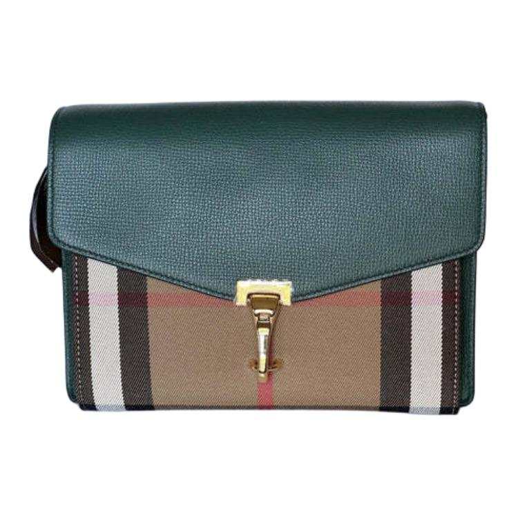 Burberry Calfskin Crossbody Bag, Shoulder Bag Small Women's Green