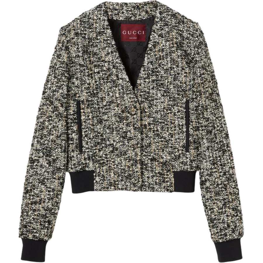 GUCCI Gucci Laminated wool bouclé fabric jacket