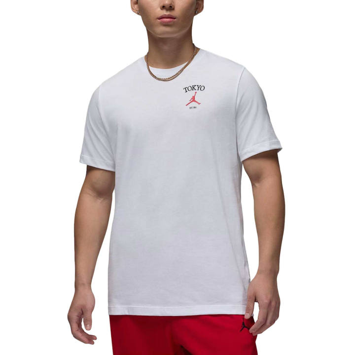 Jordan Jordan T Shirts Men's White Crew Neck Moderate