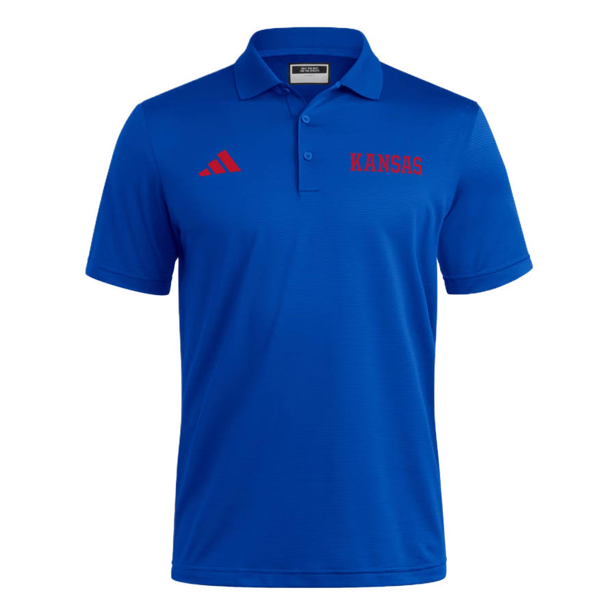 Adidas Adidas Free Shipping With AdiClub Kansas Jayhawks Coaches Ottoman Polo