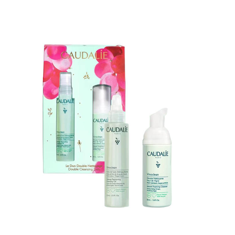 CAUDALIE OUTILI Duo Double Nettoyage Skincare Sets Hydrating Cleaning 75ml+50ml
