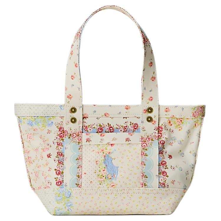 Polo Ralph Lauren CANVAS Cotton Handbag Regular Women's Multicolor