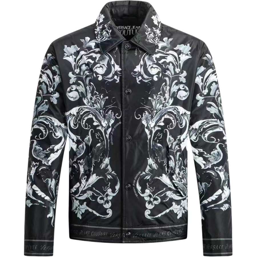 Versace Jeans Couture buttoned baroque print jacket