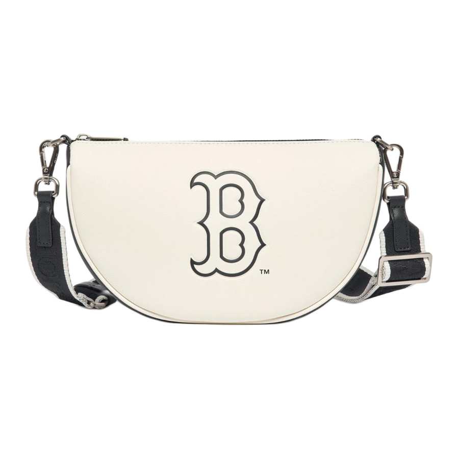 MLB MLB Artificial Leather Dumpling Bag, Shoulder Bag, Crossbody Bag Regular Unisex Black White