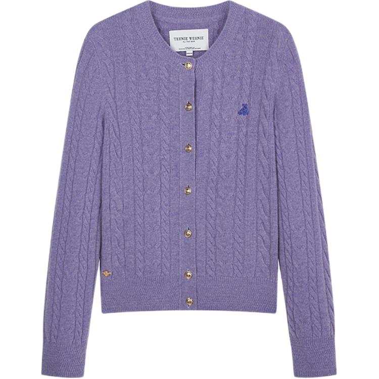 Teenie Weenie Sweaters Women's Crew Neck Moderate Cardigan