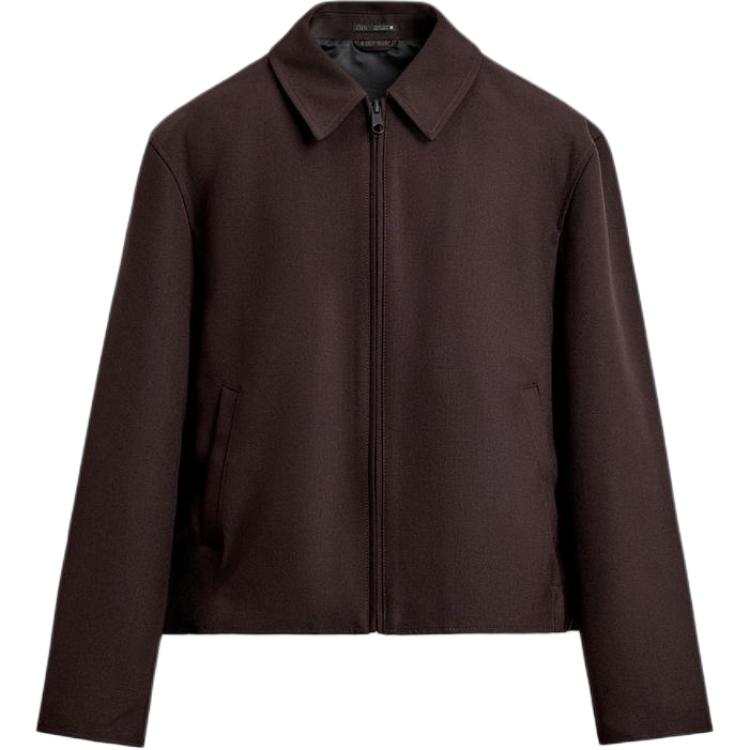 ZARA ZARA Jackets Men's Dark Red Lapel Moderate Other