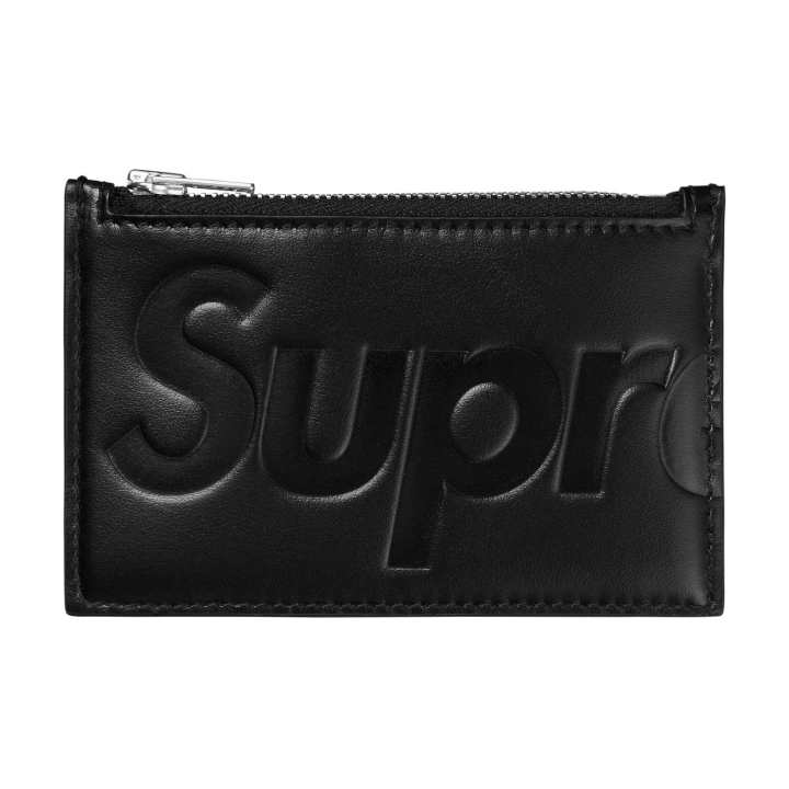 Supreme Supreme Leather Card Holder Unisex Black