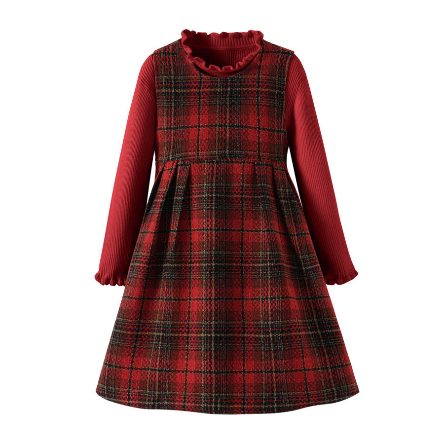 Disney Kids Dresses Crew Neck Thickened Long