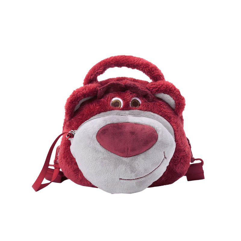 Disney Toy Story Short Terry Velvet Handbag, Shoulder Bag, Crossbody Bag Women's Strawberry