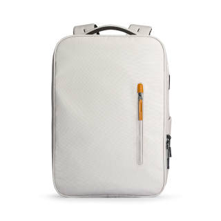 MARK RYDEN Oxford Backpack Large Unisex Ivory White/Dark Gray