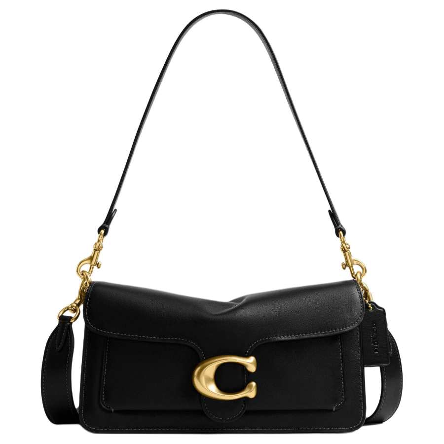 COACH Tabby Cow Leather Crossbody Bag, Shoulder Bag Medium Women's Black