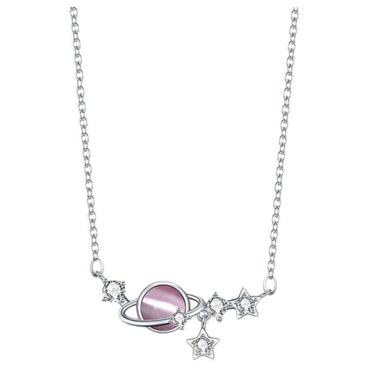 KADER Synthetic Cubic Zirconia Rhinestone Glass Cat's Eye Necklaces Women's