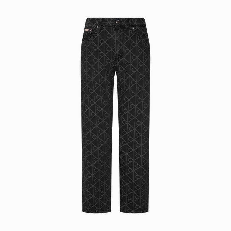 Calvin Klein Jeans Women's YCL Denim Black Moderate Straight Fit Pants
