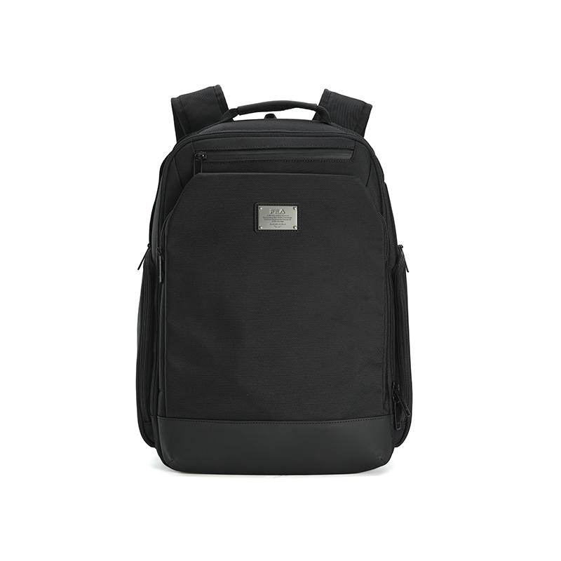 FILA FILA WHITE Fabric, PU Backpack Men's Jet Black