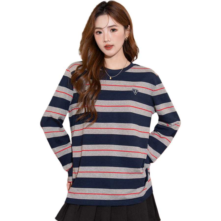 BALENO T Shirts Women's Dark Royal Blue Crew Neck Moderate