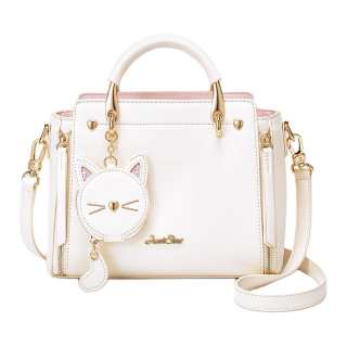 JUST STAR Synthetic Leather Shoulder Bag, Crossbody Bag, Handbag Regular Women's White/Black/Pink/Blue