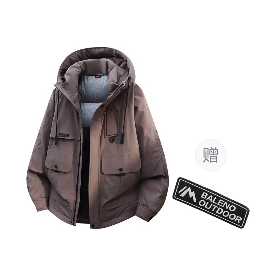 BALENO BALENO Down Jackets Unisex Hooded Thickened Parka Down Jacket