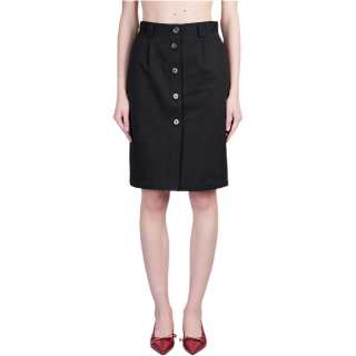 Anine Bing Zaire Front Button Fastened Midi Skirt