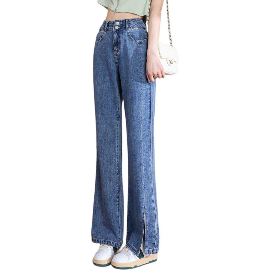 Tonlion Jeans Women's Medium Blue Moderate Flared Pants