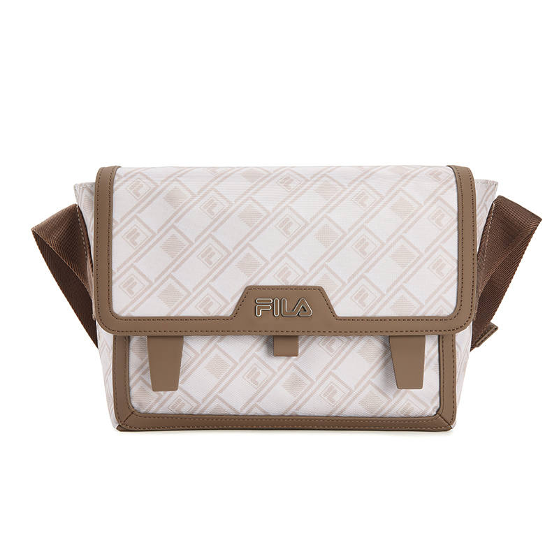 FILA Heritage Fabric Shoulder Bag Unisex Light Sandy