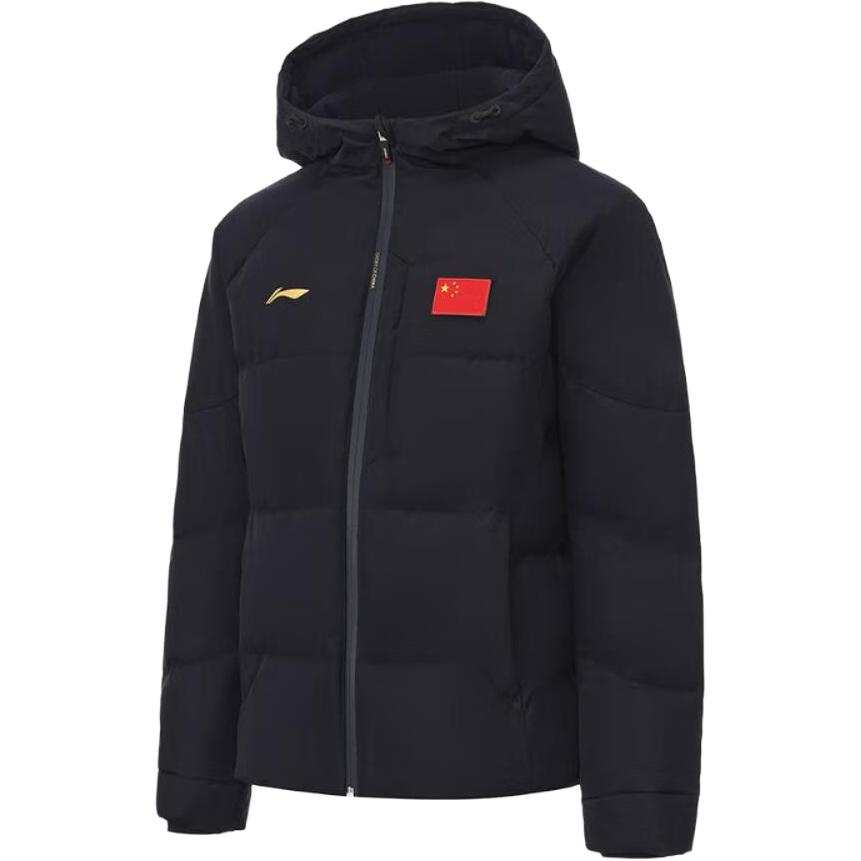 Li-Ning Li Ning Down Jackets Unisex Deep Blue Hooded Moderate