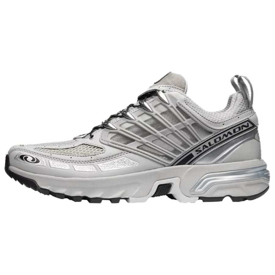 SALOMON ACS Pro Mesh, Synthetic Leather Low top Running Shoes Unisex Alloy Color