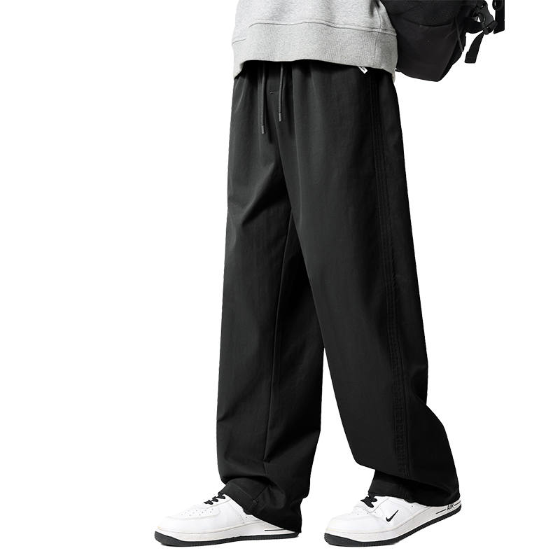 Tonlion Casual Pants Unisex Moderate Straight Fit Pants