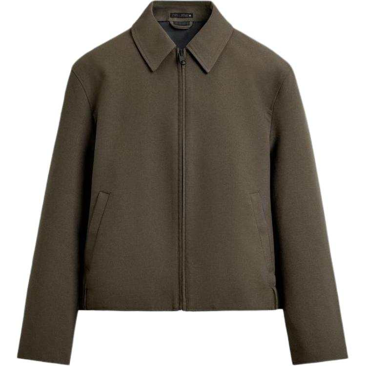 ZARA ZARA Jackets Men's Khaki Lapel Moderate Other