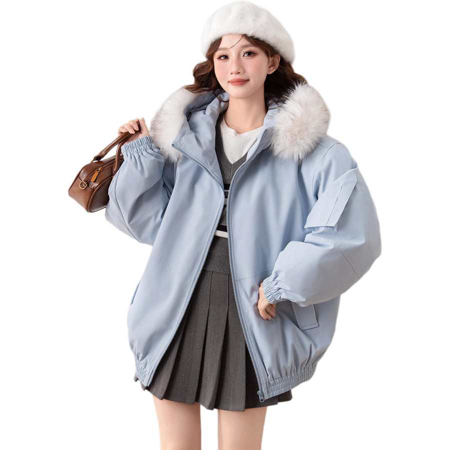 BALENO Down Jackets Women's Hooded, Fur Collar Moderate Other