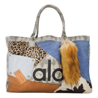 Alo Yoga Cotton Handbag Unisex Blue