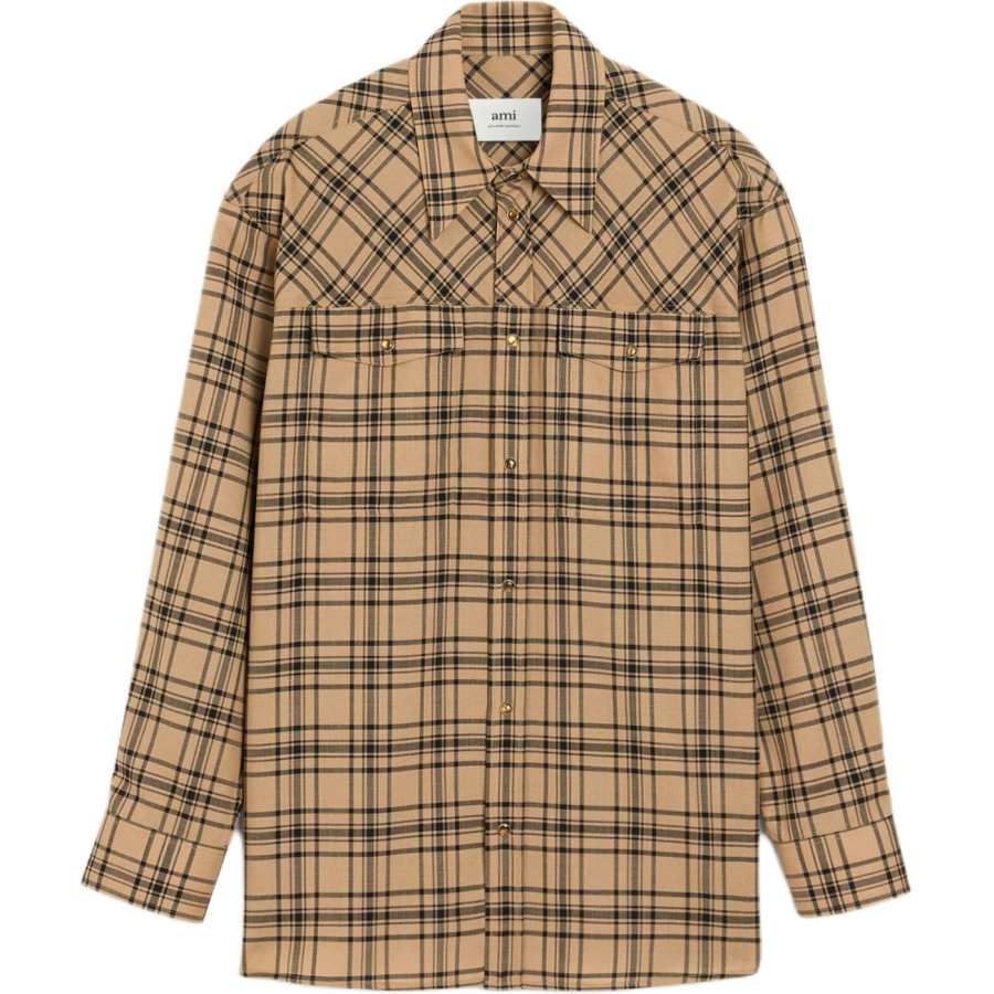 AMIPARIS Amiparis Lumberjack checked wool shirt
