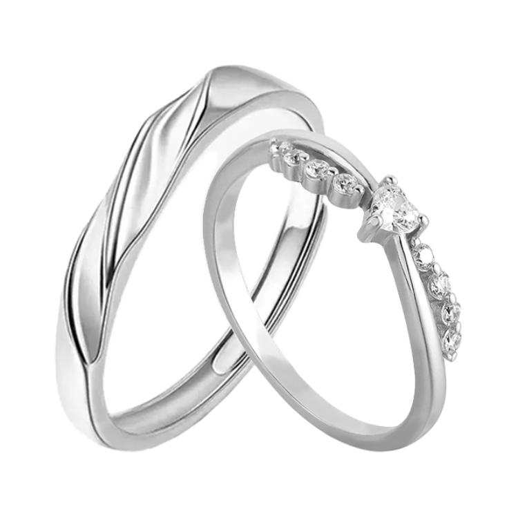 VIVIWELL S925 Silver Rings Unisex