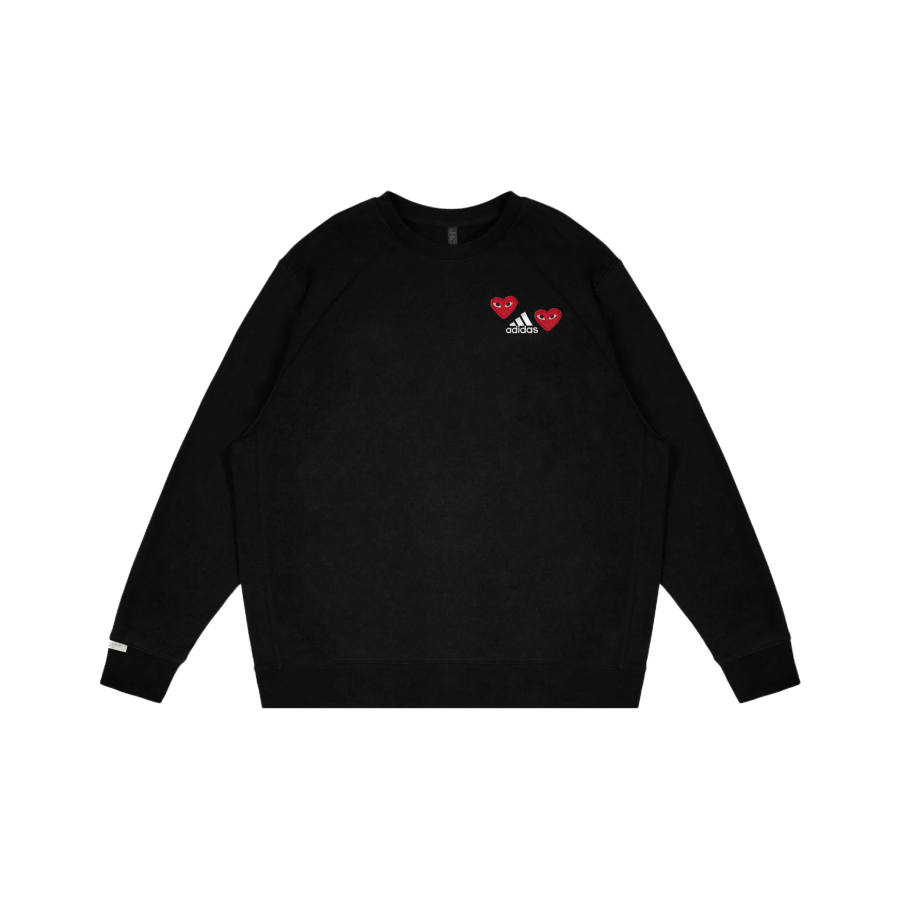 Adidas Adidas LABEL Sweatshirts Unisex Black Crew Neck Moderate Regular