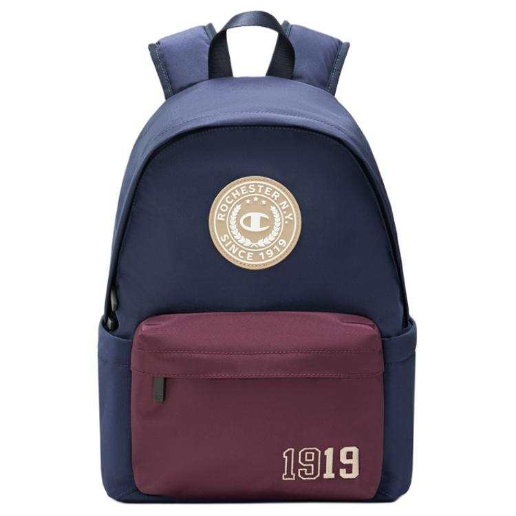 Champion Fabric Backpack Regular Unisex Dark Blue/Green/Yellow Brown/Dark Brown