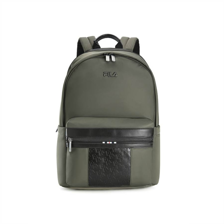 FILA FILA WHITE Fabric Backpack Regular Unisex Green Khaki